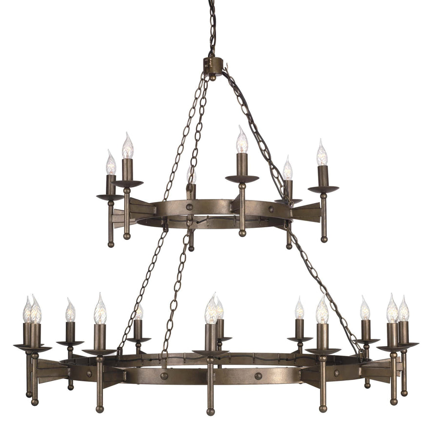 Elstead Cromwell 18 Light Old Bronze Candle Chandelier CW18 OLD BRZ
