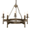 Elstead Cromwell 5 Light Old Bronze Candle Chandelier CW5 OLD BRZ