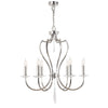 Elstead Pimlico 6 Light Silver Nickel Candle Chandelier PM6 PN