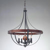 Feiss Alston 5 Light Black Medieval Candle Chandelier FE/ALSTON5