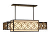 Feiss Remy 4 Light Bronze Gold Rectangle Box Chandelier FE/REMY/P/A