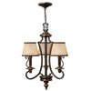 Hinkley Plymouth 3 Light Amber Old Bronze Chandelier HK/PLYMOUTH3