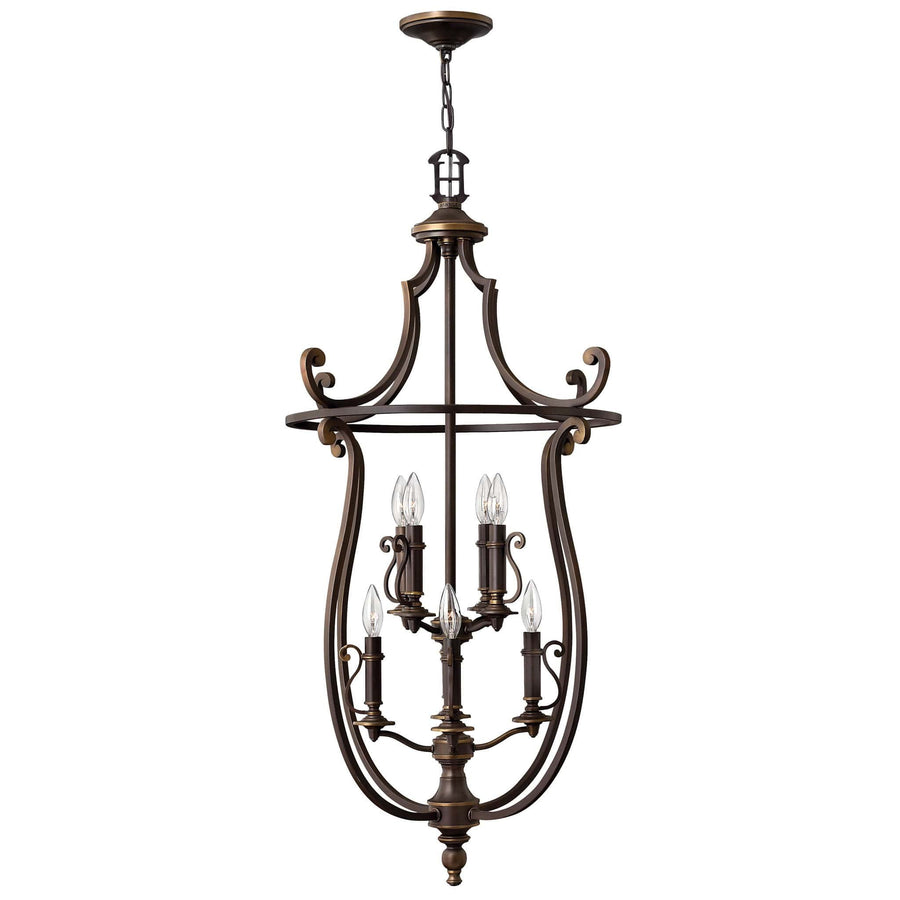Hinkley Plymouth 8 Light Old Bronze Candle Chandelier HK/PLYMOUTH8/P