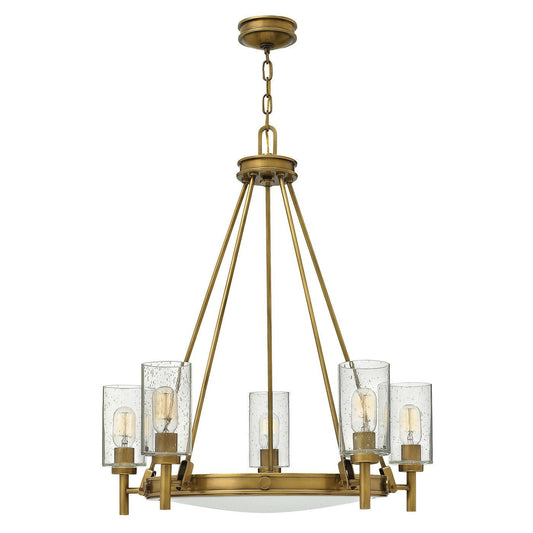 Hinkley Collier 5 Light Heritage Brass Chandelier HK/COLLIER5