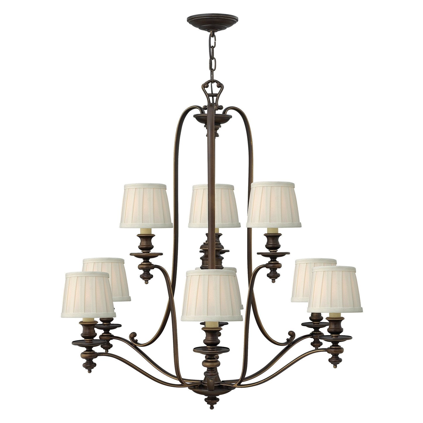 Hinkley Dunhill 9 Light Royal Bronze Chandelier HK/DUNHILL9