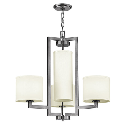 Hinkley Hampton 4 Light Antique Nickel Chandelier HK/HAMPTON4