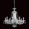 Impex Calgary 8 Light Chrome Crystal Candle Chandelier CF112151/08/CH
