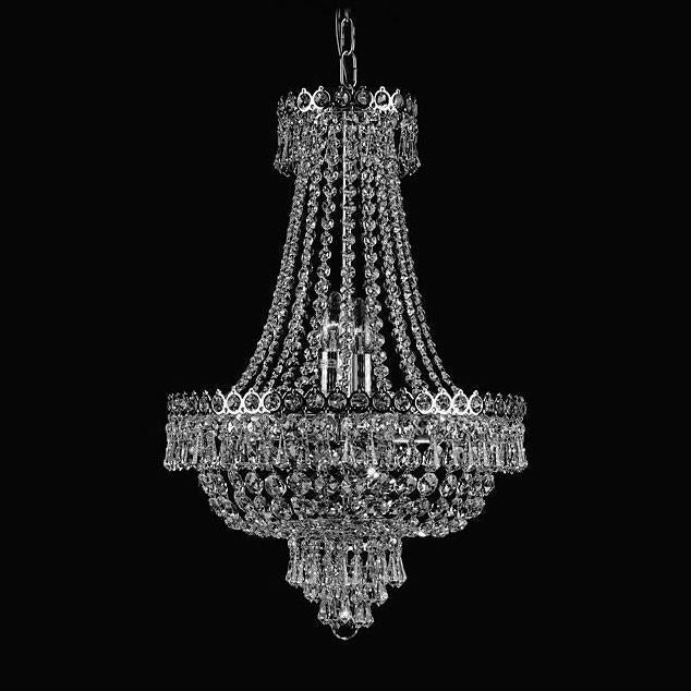Impex Cologne 8 Light Nickel Empire Crystal Chandelier ST00224/40/08/N