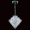 Impex Diamond 1 Light Chrome Lead Crystal Chandelier CEH01081/01/CH