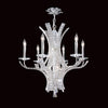 Impex Eclipse 6 Light Chrome Crystal Candle Chandelier CO012092/06/CH