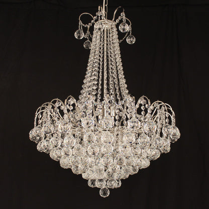 Impex Emmie 9 Light Chrome Crystal Balls Chandelier CFH401091/09/CH