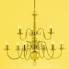 Impex Flemish 9 Light Gold Chandelier in Polished Brass BF00350/6+3/PB