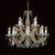 Impex Marie Therese 12 Light Gold Crystal Chandelier