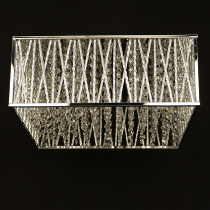 Impex Melenki 4 Light Chrome Crystal Flush Chandelier CFH310221/04/PL/CH