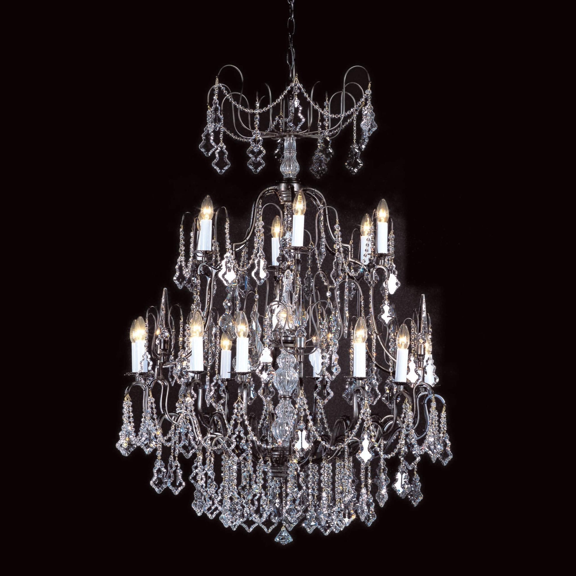 Impex Montmartre 19 Light Bronze Crystal Chandelier CP00669/12+6+1/ABR