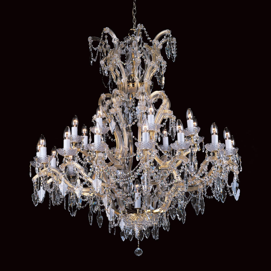 Impex Morina 25 Light Gold Strass Crystal Chandelier CP04424/24+1