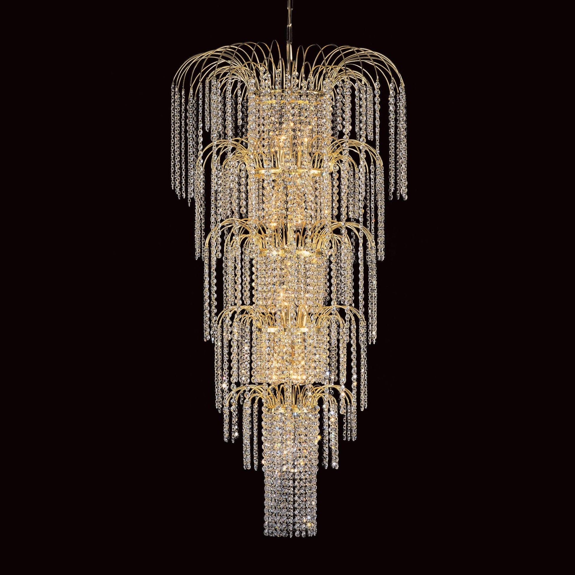 Impex Niva 13 Light Gold Preciosa Crystal Chandelier CP77500/13/G