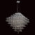 Impex Parma Square 12 Light Chrome Crystal Chandelier