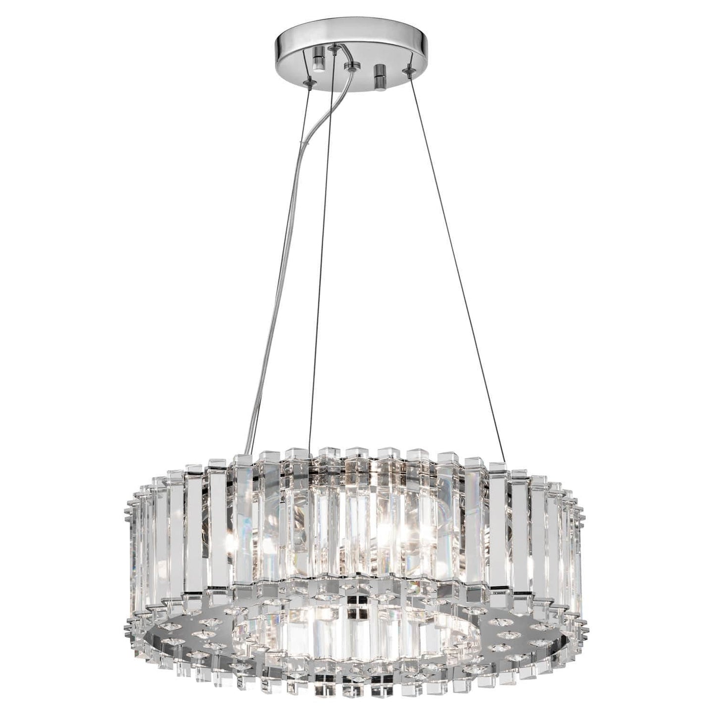 Kichler Crystal Skye 6 Light Chrome Pendant Chandelier KL/CRSTSKYE/P/A