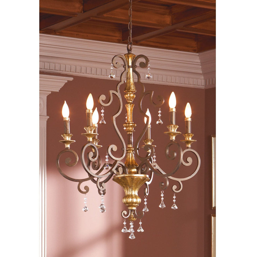 Quoizel Marquette 6 Light Heirloom Candle Chandelier