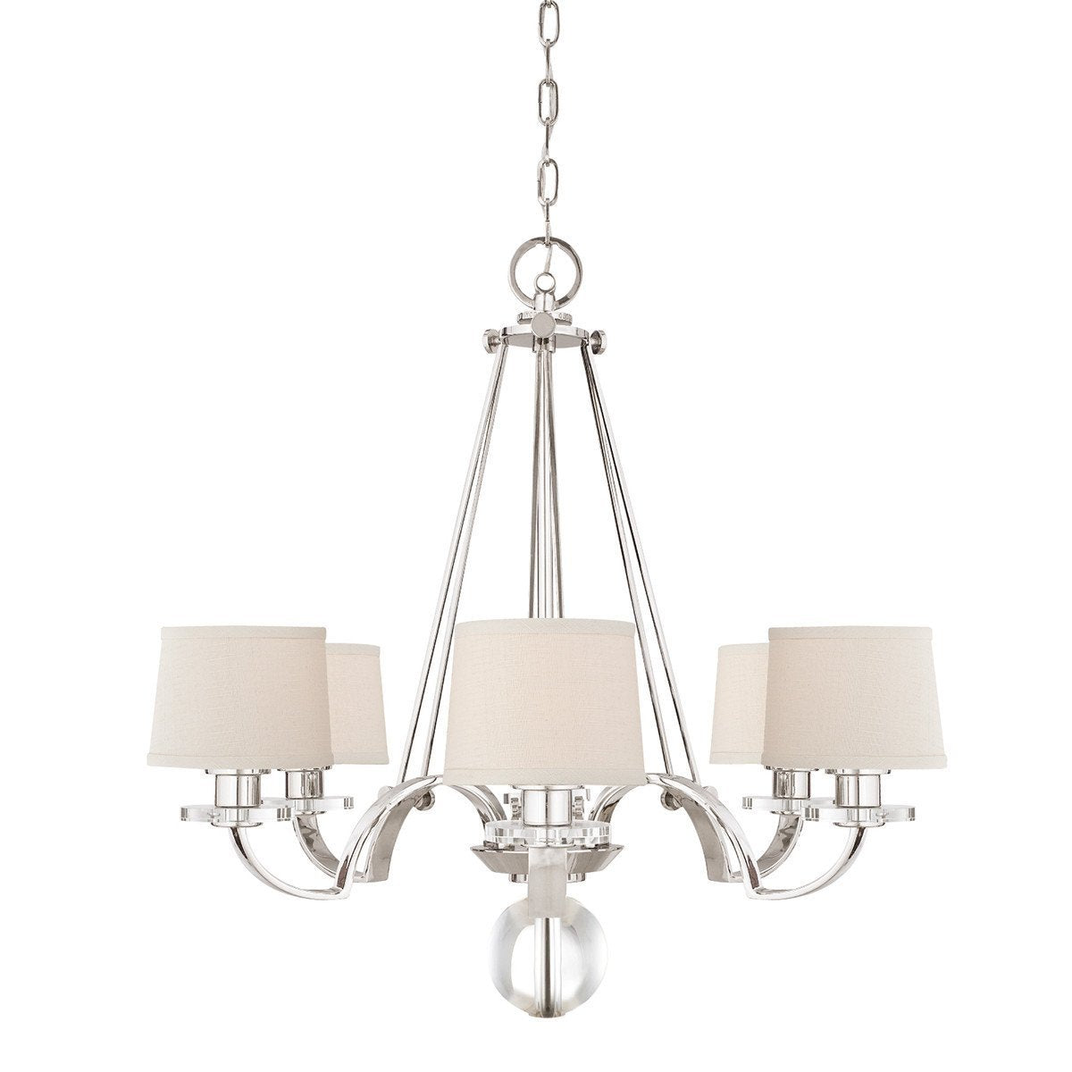 Quoizel Sutton Place 6 Light Imperial Silver Chandelier QZ/SUTTON PL6